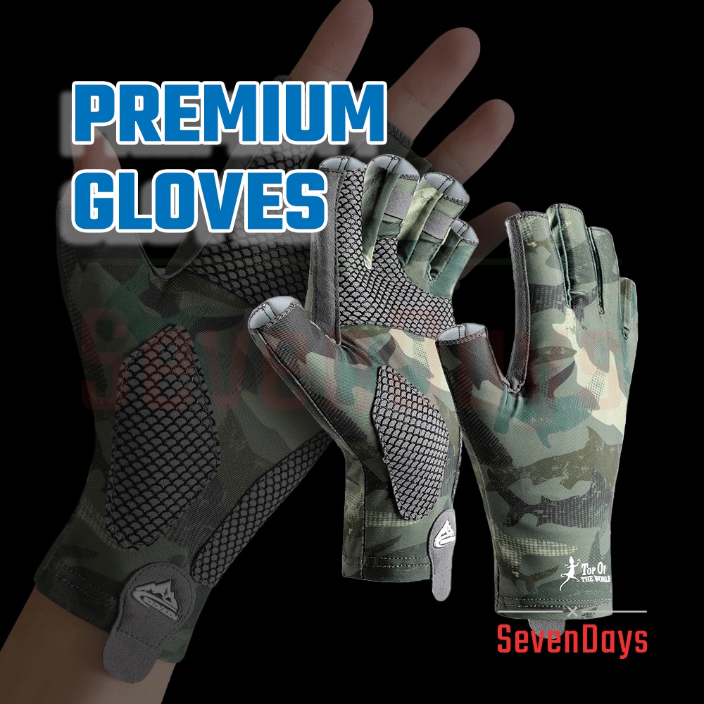 Gants Shimano GL-005V Jigging Casting - Taille L - Noirs - Neufs