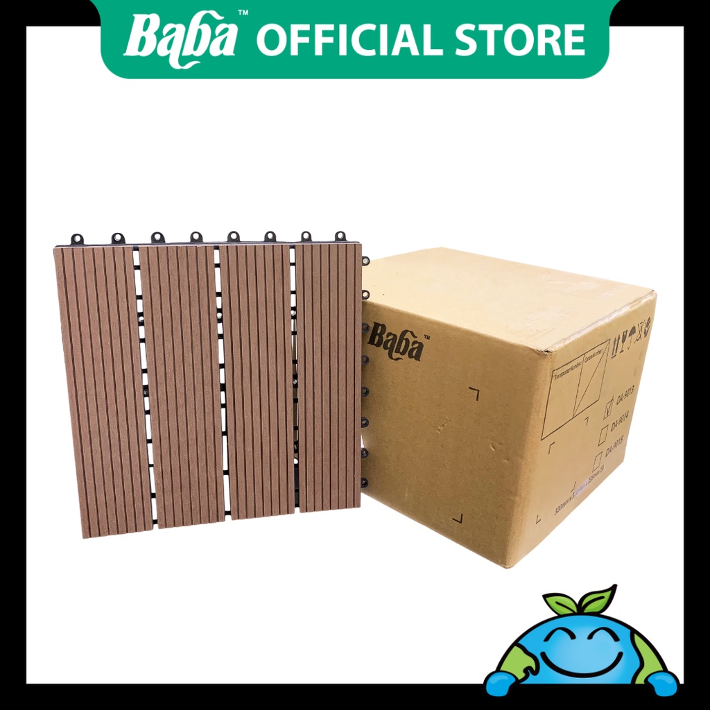 Baba Official | [11 pcs] Baba DA-9013 Garden Deck Brown [Flooring Deco ...