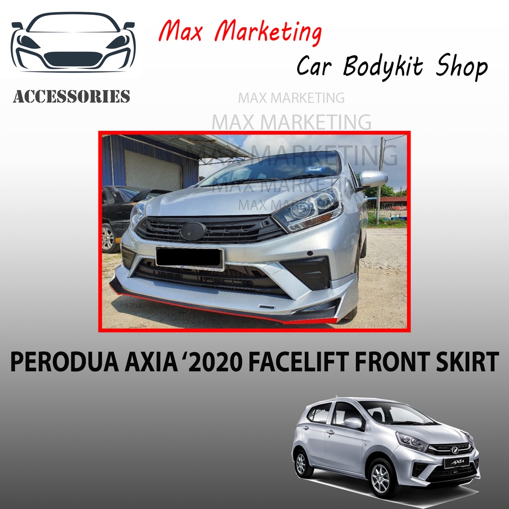 PERODUA AXIA'2020 FACELIFT FULL SET(68) ABS COLLECTION (FRONT SKIRT ...