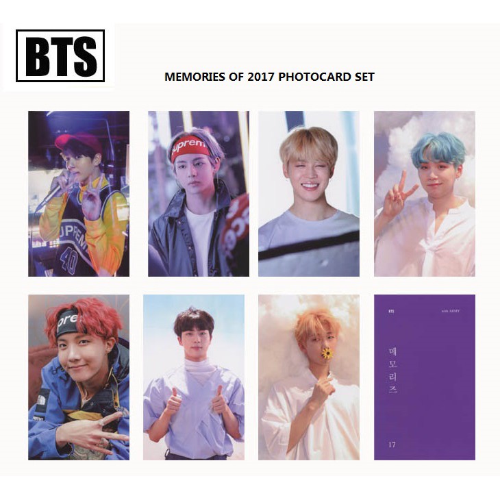 BTS MEMORIES OF 2017 PHOTOCARD SET PRE-ORDER | Shopee Malaysia