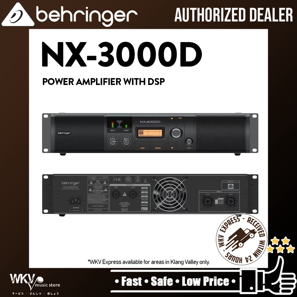 Behringer NX3000D Power Amplifier with DSP (NX3000D / NX 3000D