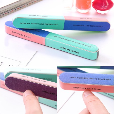 Tool Creative Printing 1 PCS Six-sided Polishing File Nail Nail File ...