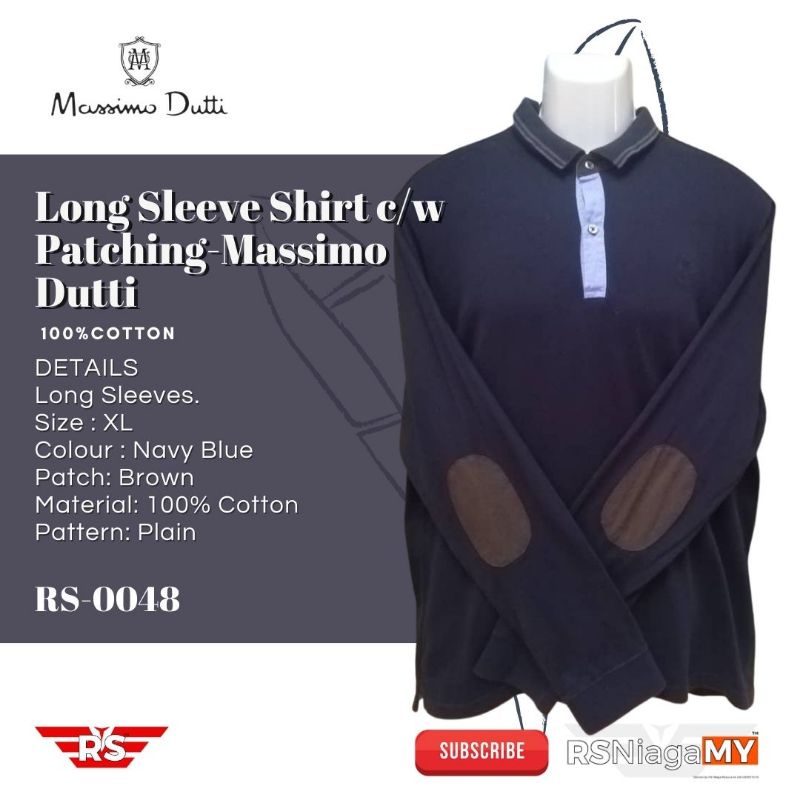 Massimo dutti long sleeve polo best sale