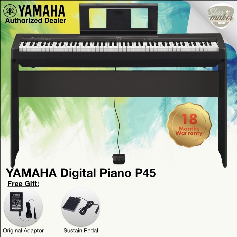 Yamaha Digital Piano P-45B (P45 / P-45 / P45 / P-45/P-45B/p45b/P45B ...