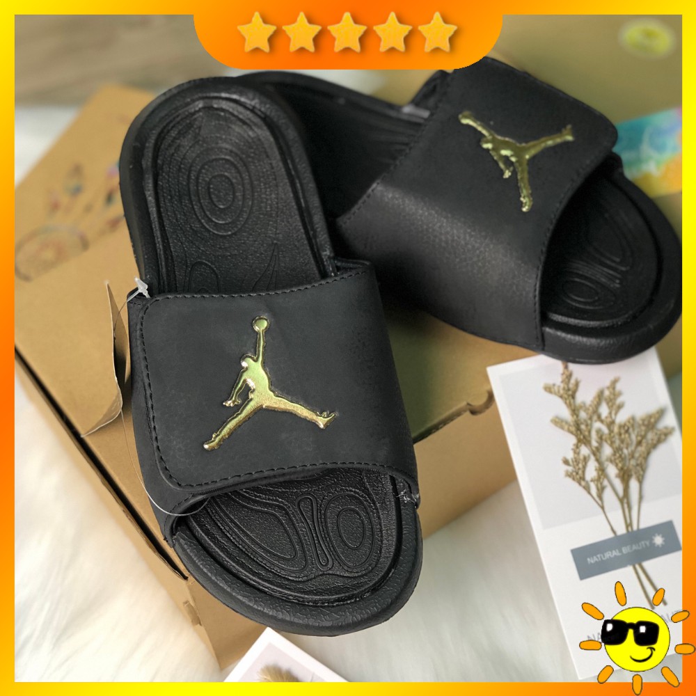 Black and gold jordan sales sandals