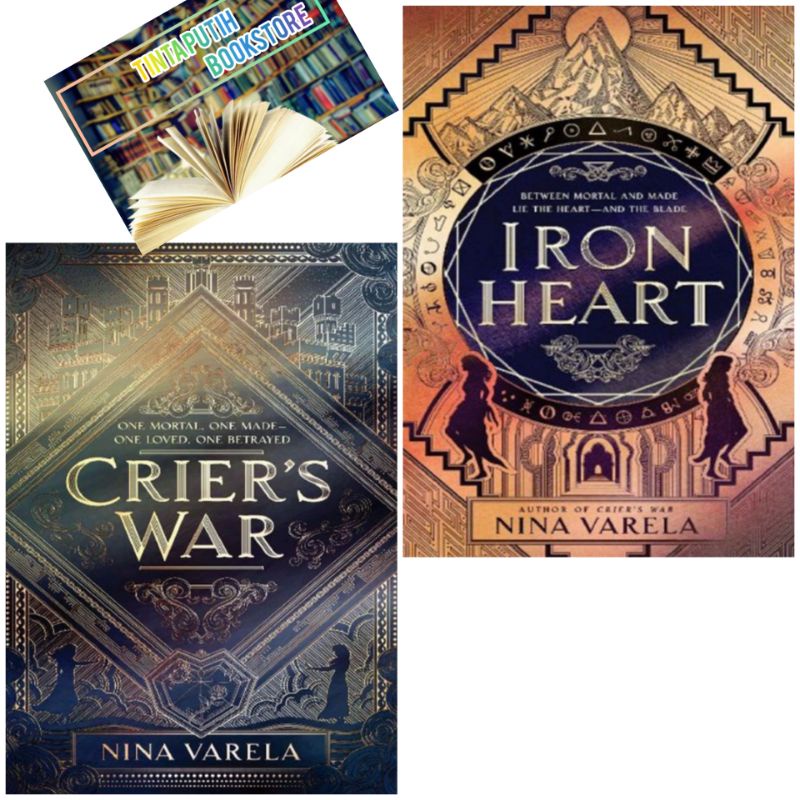 Novel Iron Heart and Crier's war by nina varela Shopee Malaysia