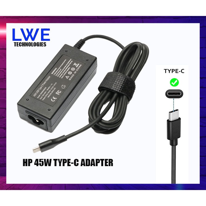 Genuine 45W HP AC DC Auto Adapter for Chromebook X360 11 G1 G3 G6 wo/Cord