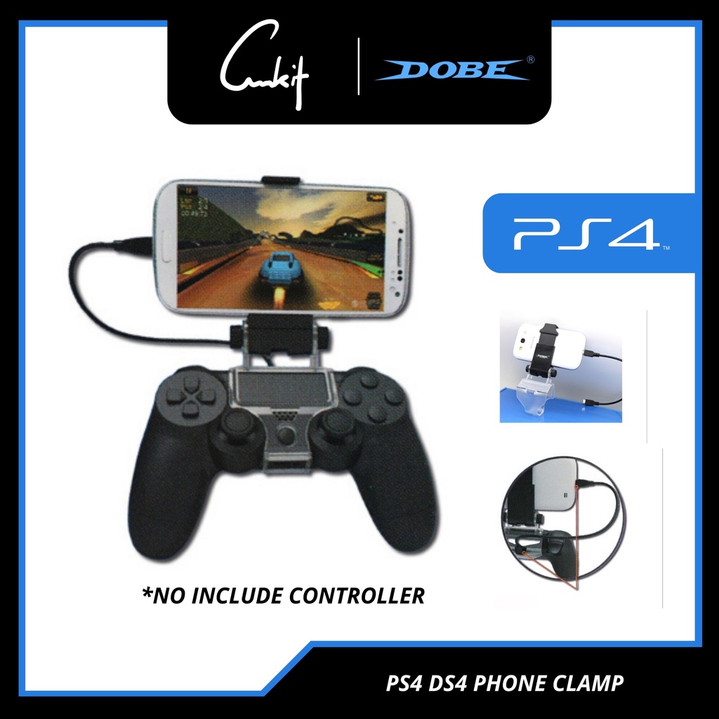 8.8 SALE 】DOBE PS4 DualShock Controller Mobile Phone Clamp Phone Handle