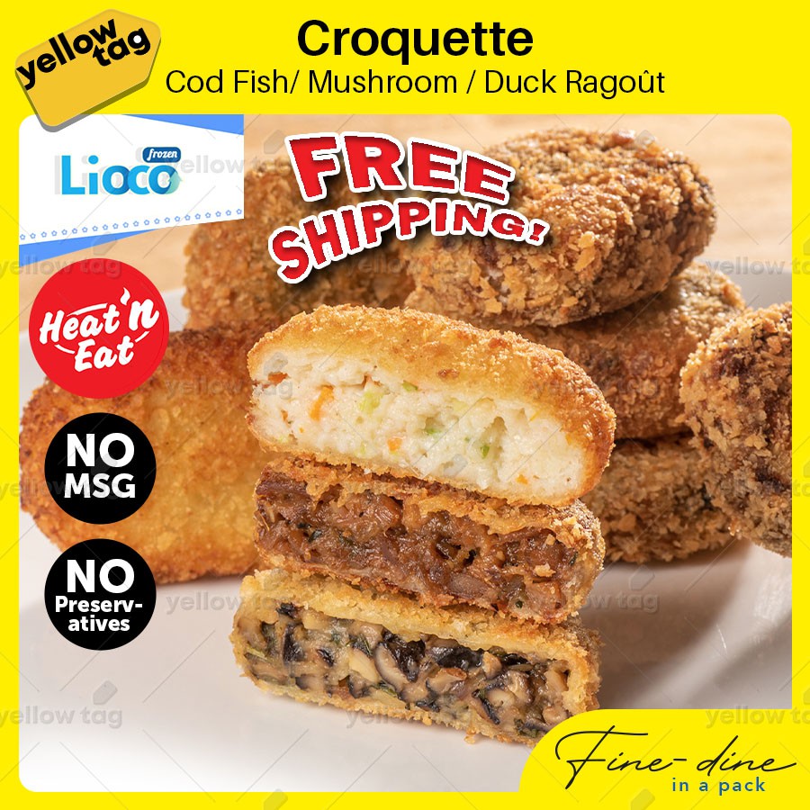 🔥 RM60 FREE POS🔥 Cod Fish / Duck Ragoût / Mushroom Ragoût Croquette ...