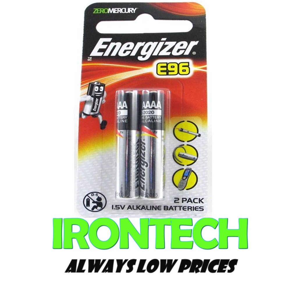 1 PACKET ENERGIZER E96 AAAA BATTERY (2 PCS) Extra Long Lasting Shopee Malaysia