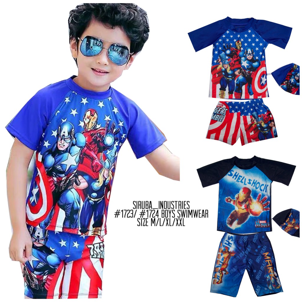 Boys 2 piece swimsuit hot sale