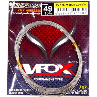 VFOX FISHING WIRE LEADER 7X7 (10meter) STAINLESS STEEL SALTWATER JIGGING  TENGGIRI