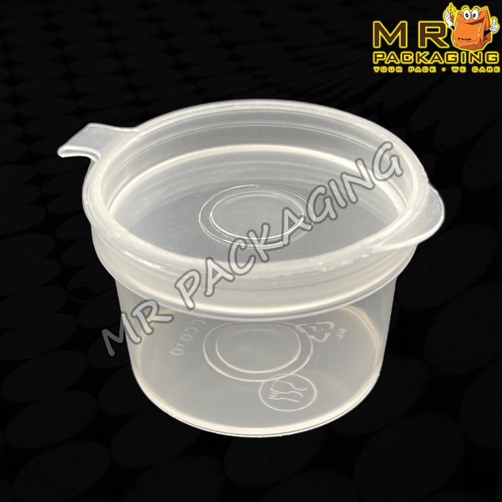 TCC010 10ml Round Container Hinged Lid ( 50pcs± ) 10 ml Disposable ...