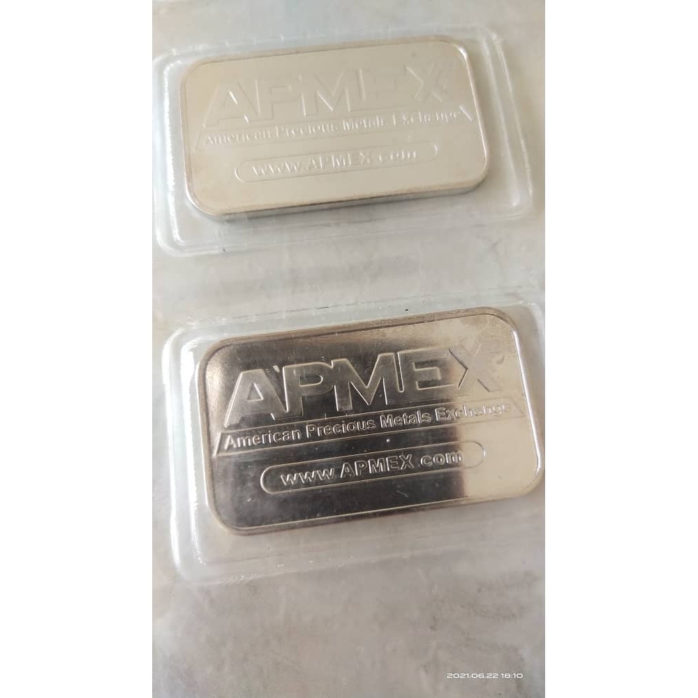 APMEX 999 Pure Silver Bar 1 Oz | Shopee Malaysia