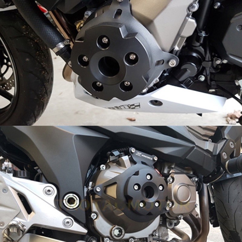 KAWASAKI Z800 ENGINE PROTECTOR COVER SET ENGINE GUARD BODYGUARD CRASH ...