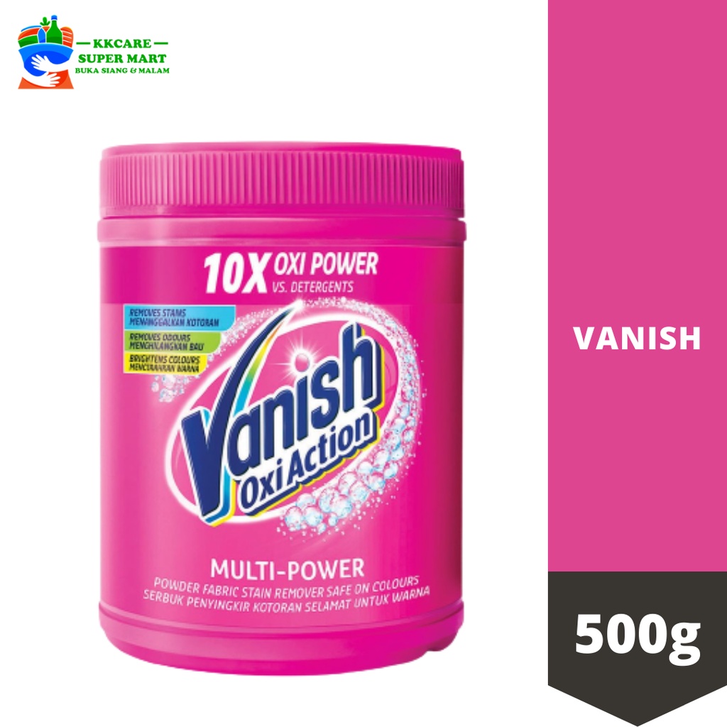Vanish Oxi Action Powder Fabric Stain Remover Brighten Colour 470g