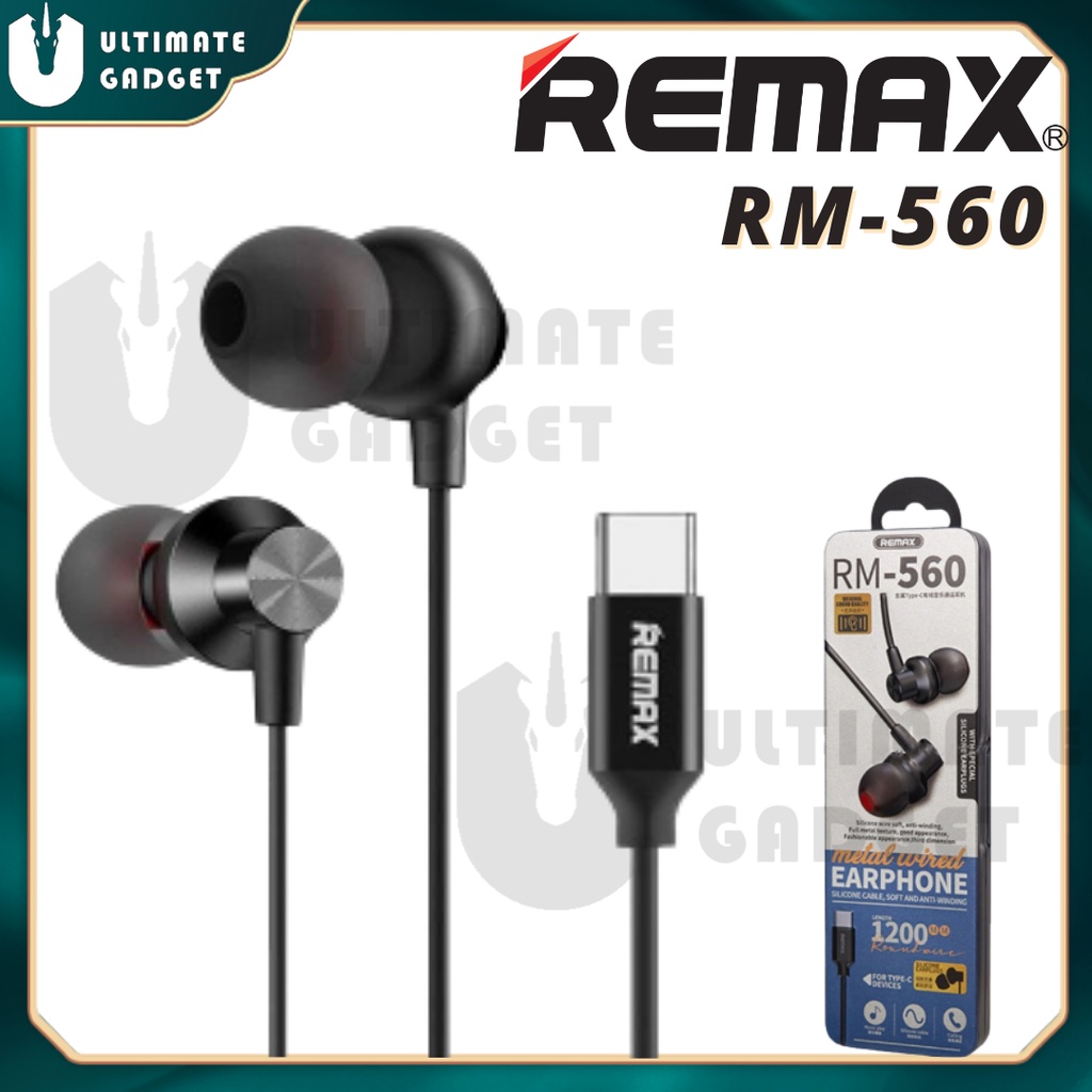 REMAX Earphones RM-560 Type C / AP Earphone Gaming Earphone Type C ...