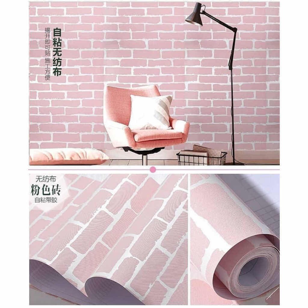 BATU 2D WALLPAPER Self Adhesive PVC Sticker WATER PROOF BRICK | Shopee ...