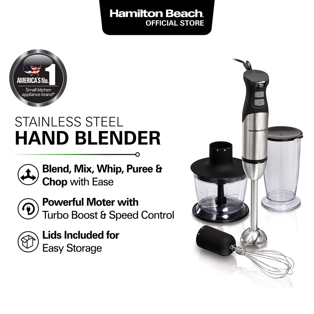 Hamilton Beach 59766 Variable Speed Hand Blender with Turbo Boost