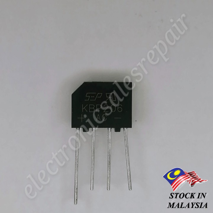 thumbnail image 2 of KBP206 KBP210 KBP307 KBP310 Bridge Rectifier Diode - 2A/3A 600V-1000V (New, Free Shipping) 2 of 5