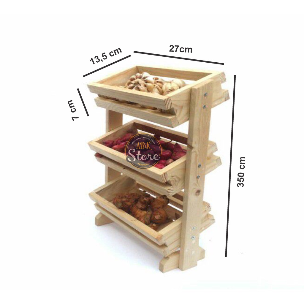3-tier Onion Rack/Kitchen Spice Rack/Carang Onion Rack/Abik Store ...