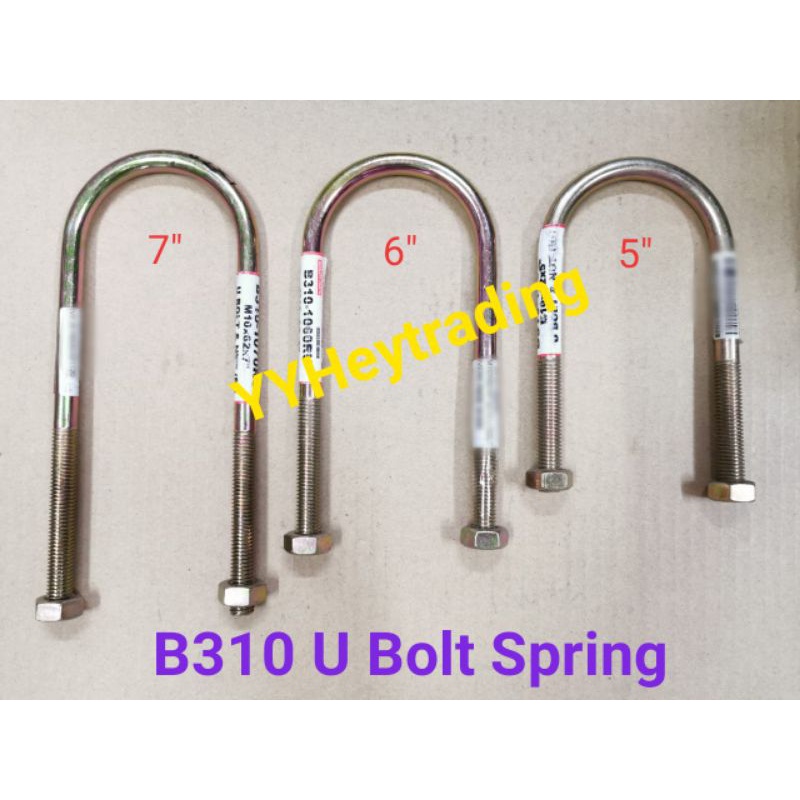 U Bolt Spring Nissan/ Dutsun B310 (M10 X 62MM X Length) | Shopee Malaysia