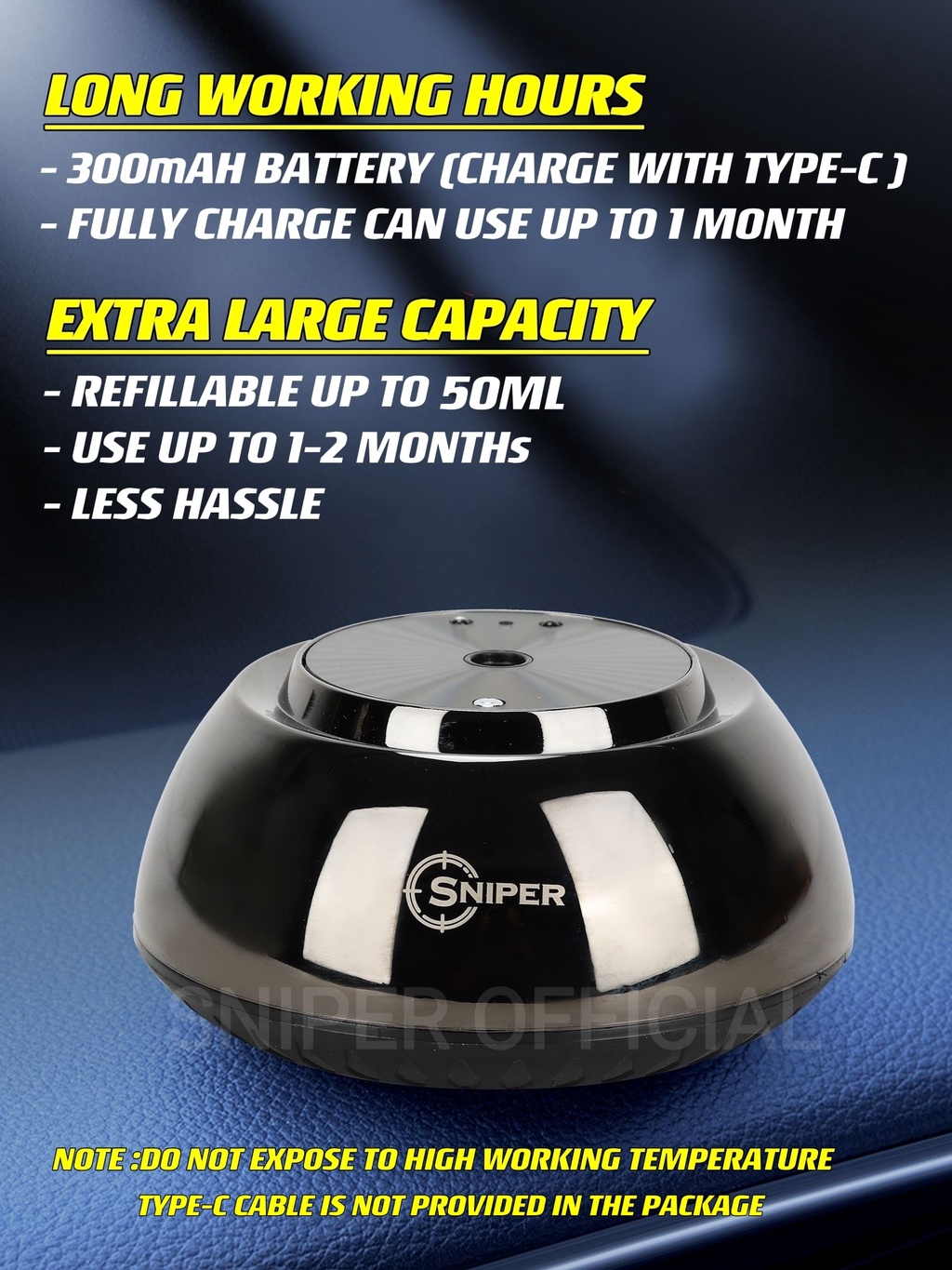 [LAUNCH PROMO] IMPORT SNIPER SMART AI NANO MIST DIFFUSER CAR Perfume ...