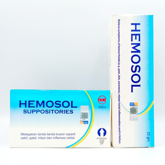 Prime Hemosol Ointment 25g/Suppositories 2x5's EXP11/26~melegakan tanda ...