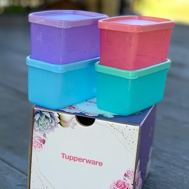 Tupperware Precious Snowflakes 200ml (4pcs) with Gift Box | Shopee Malaysia