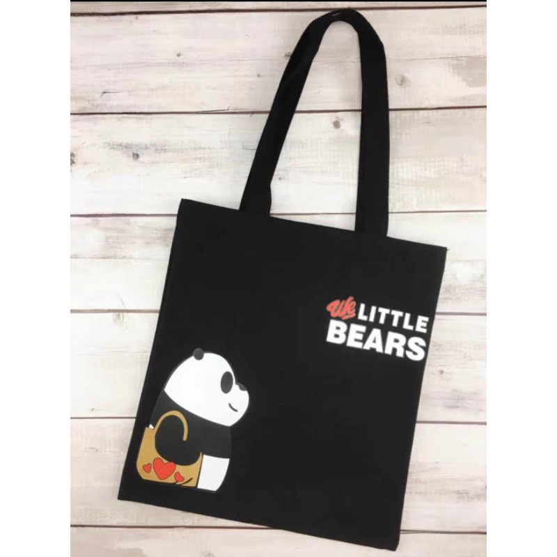 We Bare Bears Tote Bags We Bare Bears Canvas Bags | Shopee Malaysia