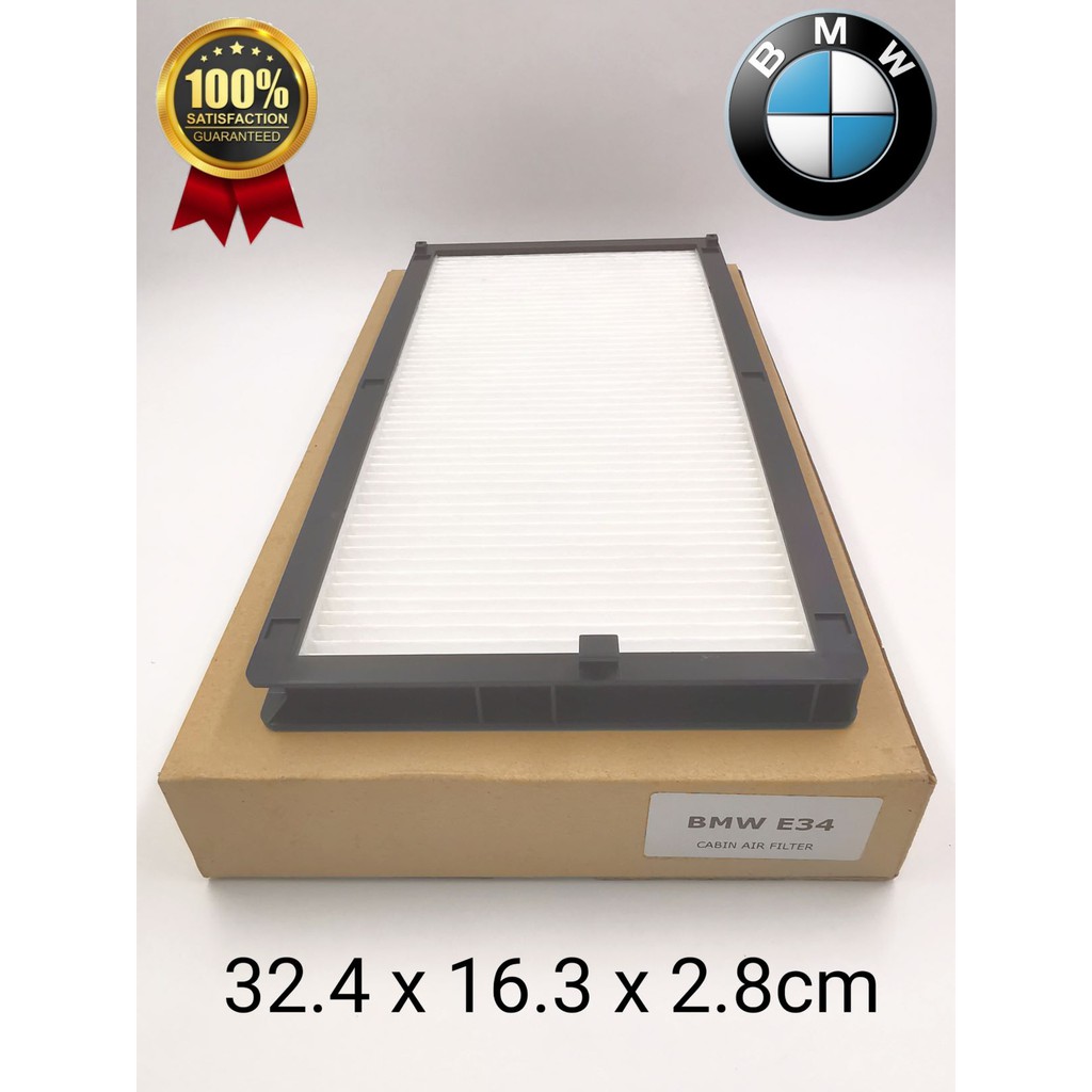 CAFBME34 - BMW E34 / E32 CABIN AIR FILTER ( PC ) 64311390836 | Shopee ...