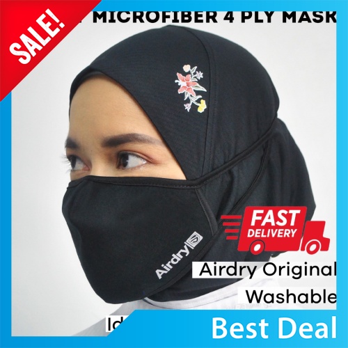 Best Deal [ Local Ready Stocks ] Airdry Reusable Mask Muslimah Friendly ...