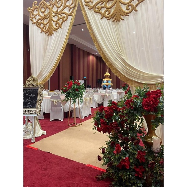 Fringe Papan Langsir Rumbai Rambai Langsir Pelamin Renda Bulu Kain ...