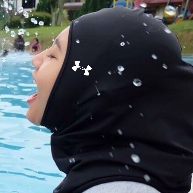 waterproof swimming hijab cap
