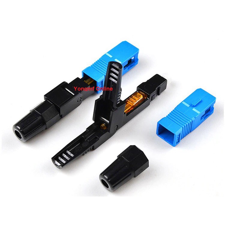 (10 PCS) SC UPC FTTH Single-Mode Fiber Optic Quick Connector For Unifi ...
