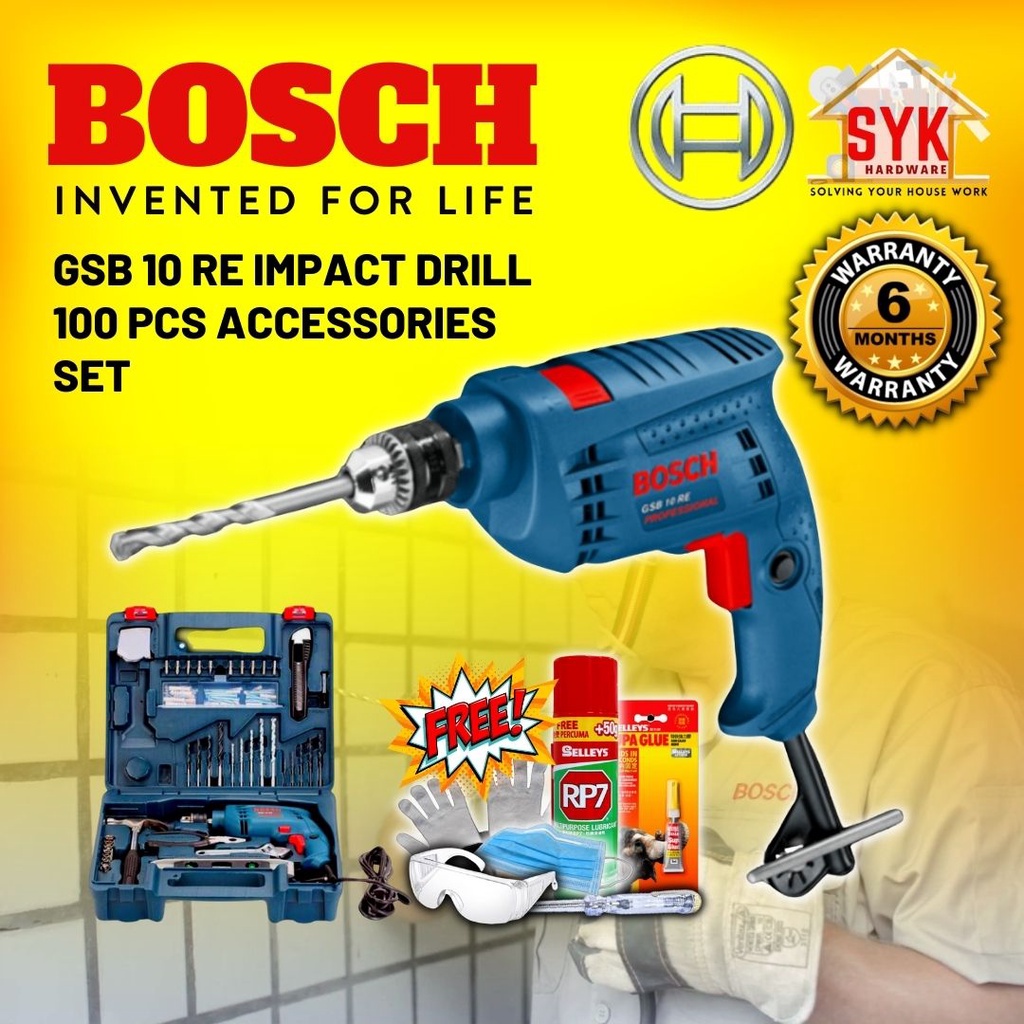 Bosch hand 2025 drill set
