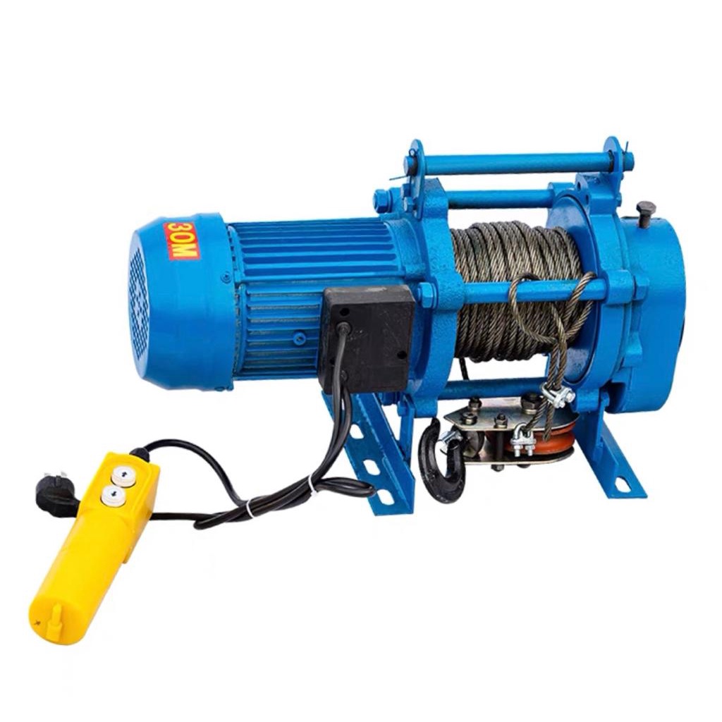 220V Multifunction motor hoist, steel wire rope hosit, crane lifting ...