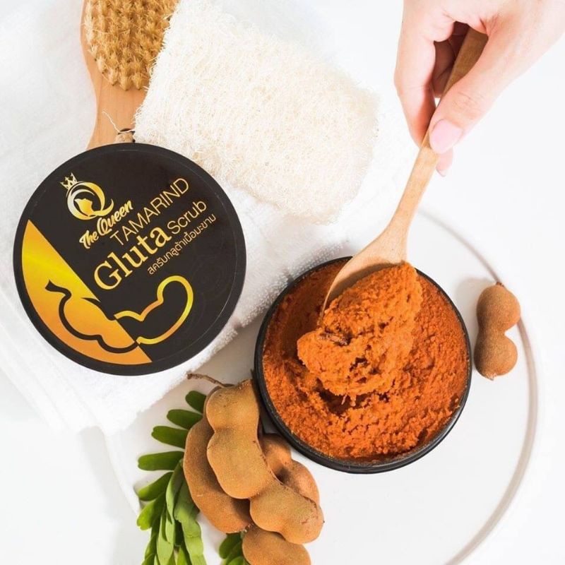 Gommage Corporel The Queen Tamarind Gluta - éclat Et Blanchiment De La Peau 350g