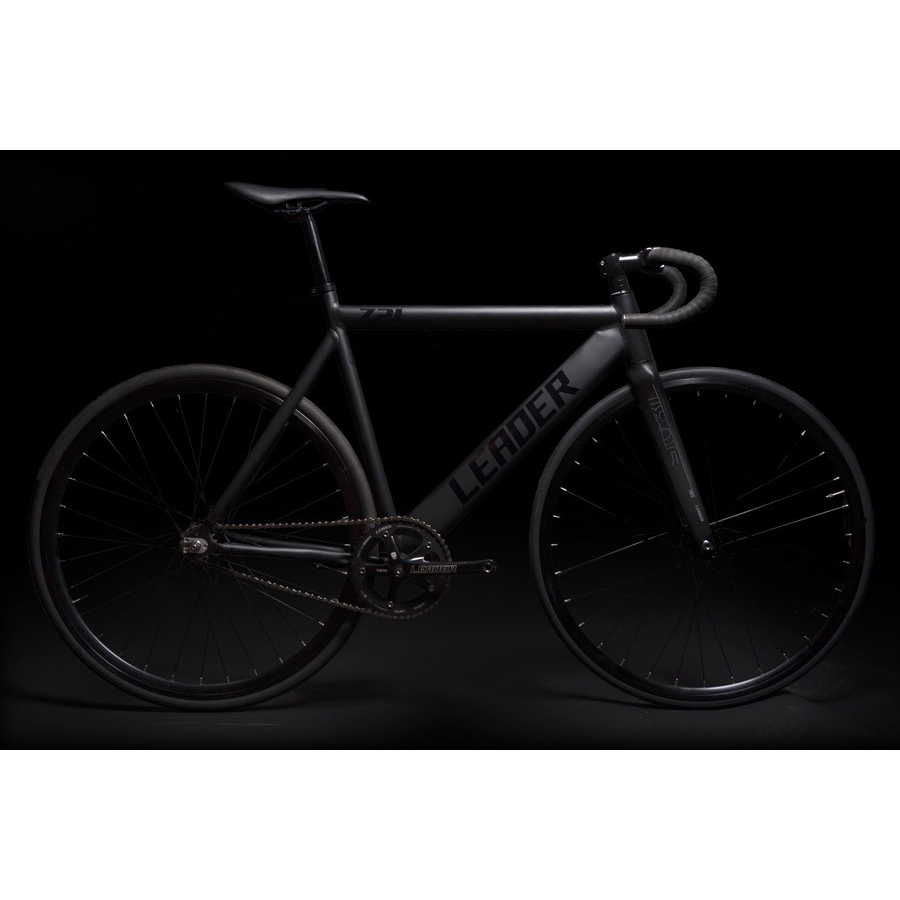 LEADER BIKES 721 RISER BAR FLIP/FLOP HUB MATTE BLACK FIXED GEAR