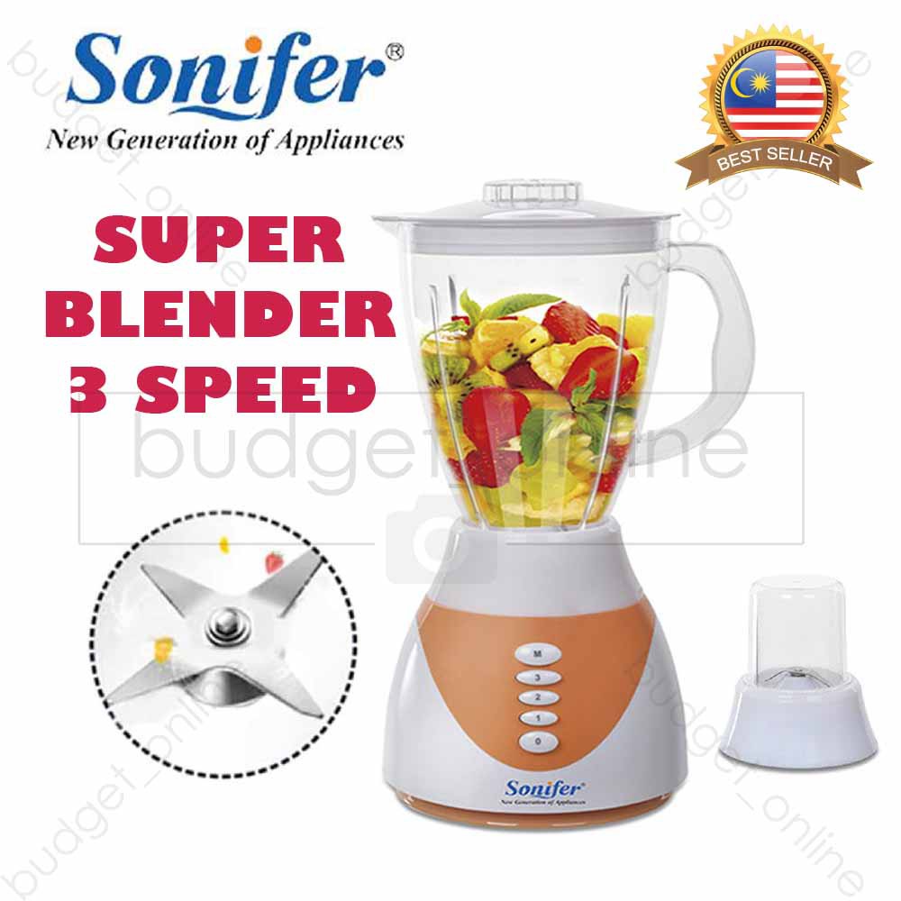 SONIFER SF8011 2in1 Electric Blender Food Processor Vegetables Fruits