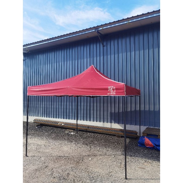 Kt Ware 6x6 8x8 10x10 3x3m Folding Canopy Folding Tent Kanopi Bazar Khemah Full Set Payung 6676