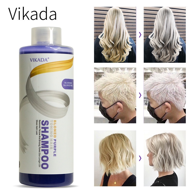 VIKADA Professional Salon Use ANTIBRASSY Silver/Purple Shampoo /Silver