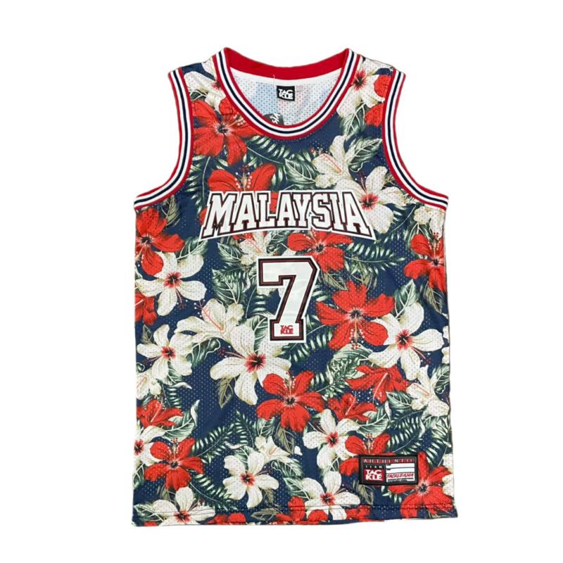 Floral sales basketball jersey