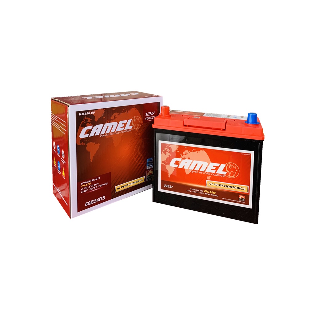 [CAR BATTERY] CAMEL PREMIUM 46B24RS 46B24LS 46B24R 46B24L (NS60S NS60LS ...