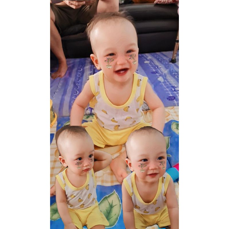 NEW STOCK ARRIVAL READY STOCK BABY SINGLET SET WEAR / KIDS SINGLET SET ...