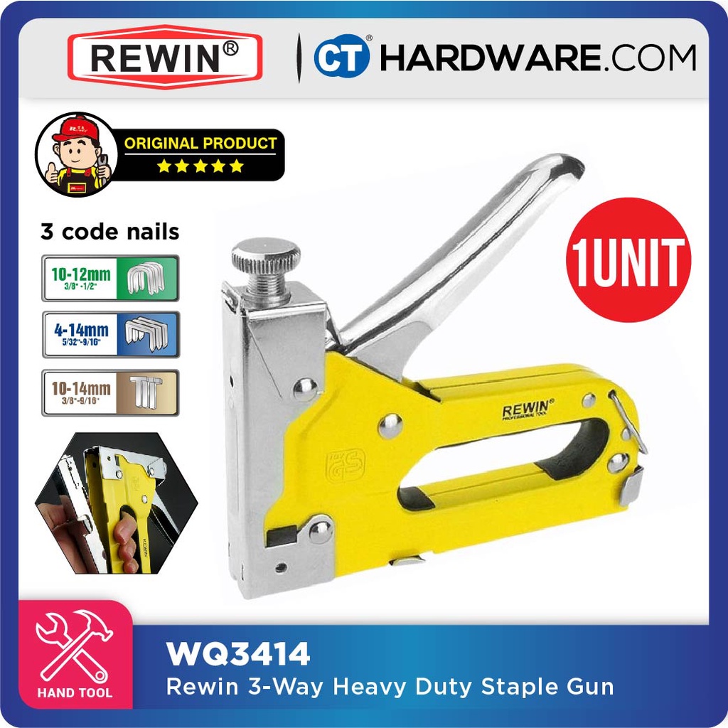 REWIN WQ3414 3WAY HEAVY DUTY STAPLER SIZE 414MM Shopee Malaysia