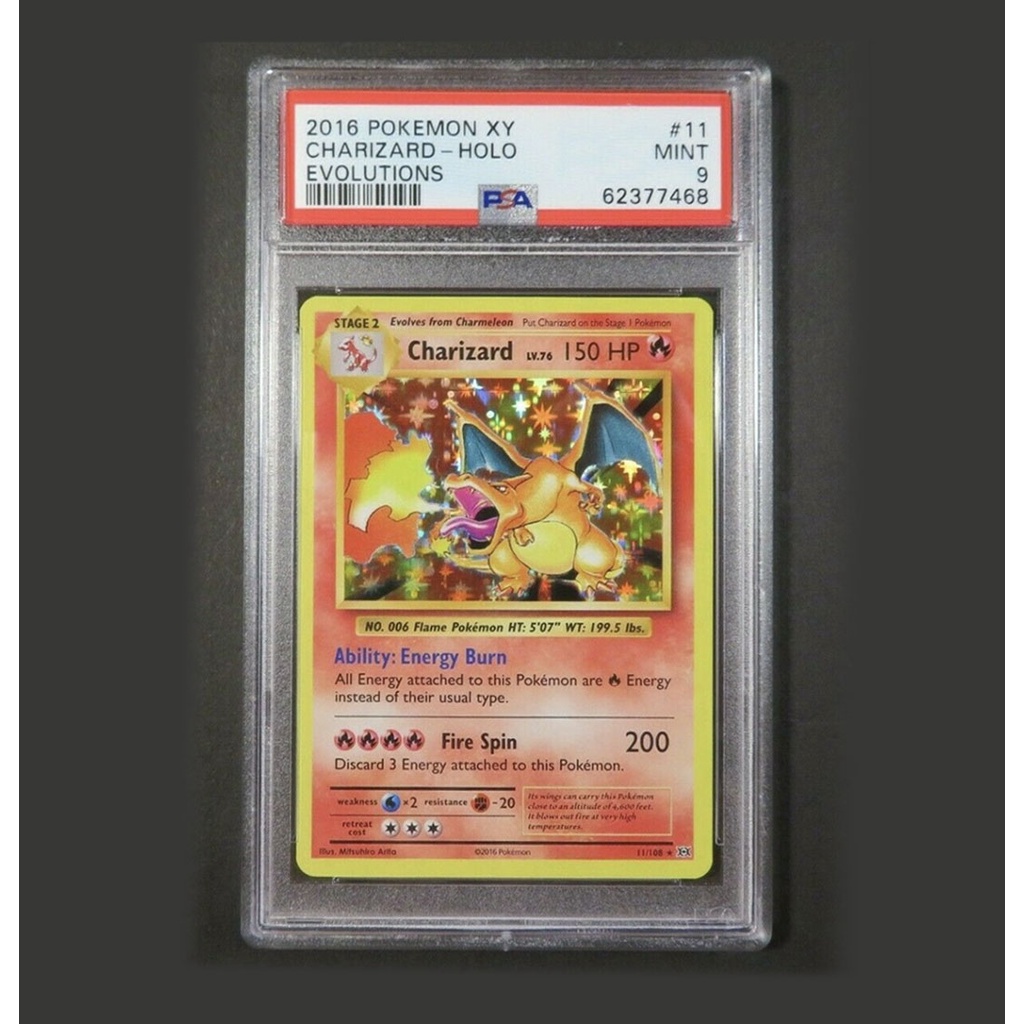 2016/2020 Pokemon Charizard 11/108 Holo XY Evolutions/VMAX - PSA 9 BGS 8.5  | Shopee Malaysia