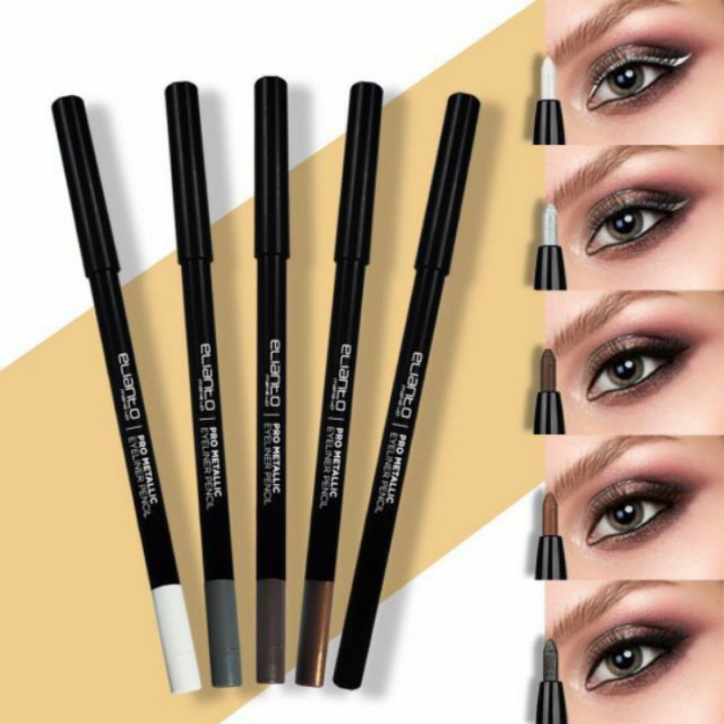 🔥REDUCE TO CLEAR [READY STOCK-100% 🔥ELIANTO Pro Metallic Eyeliner ...