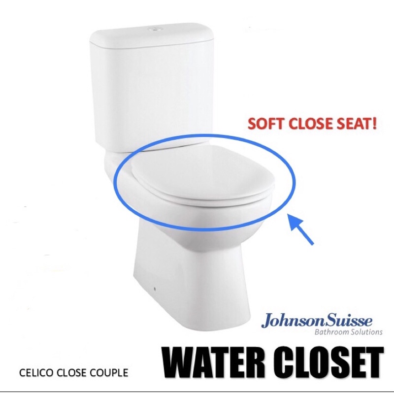 JOHNSON SUISSE CELICO Soft Close Toilet Seat & Cover (WBSTS800158WW