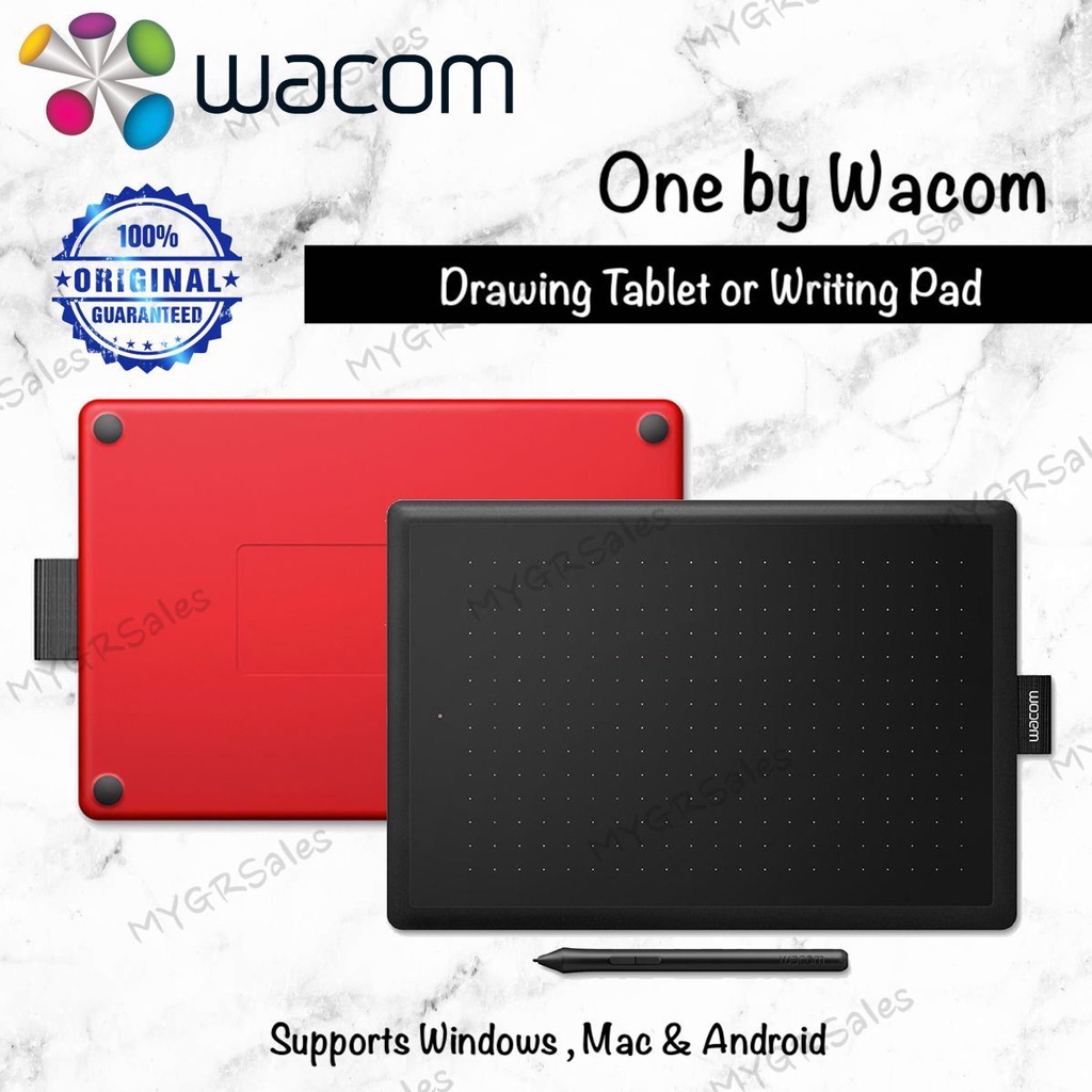 One by Small or Medium Drawing Tablet / Writing Pad (Supports